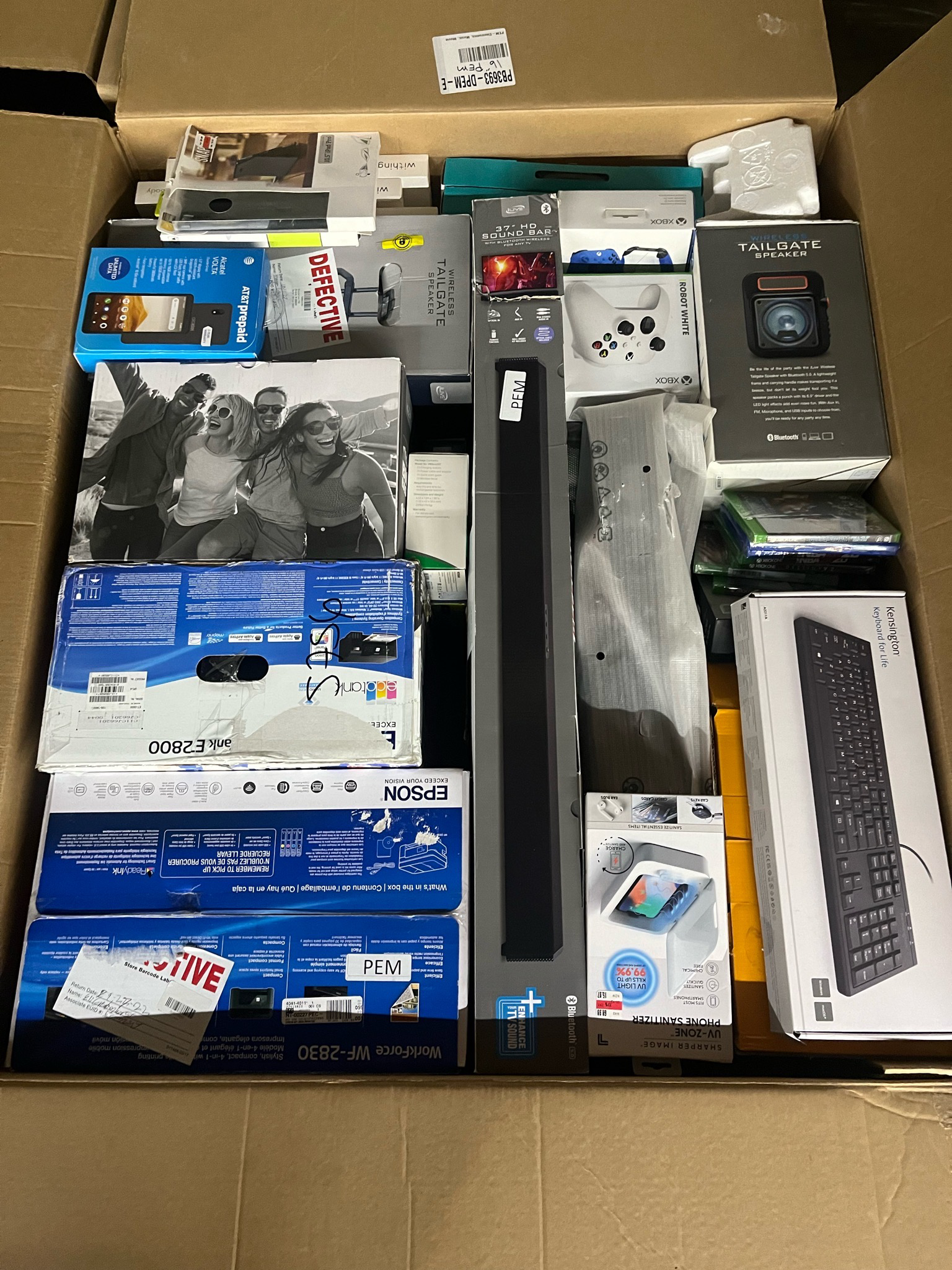 Target Electronics Assorted Box (Large) – Unmanifested Liquidation Lot — listing photo 2, lot PC-NEWAR-0202