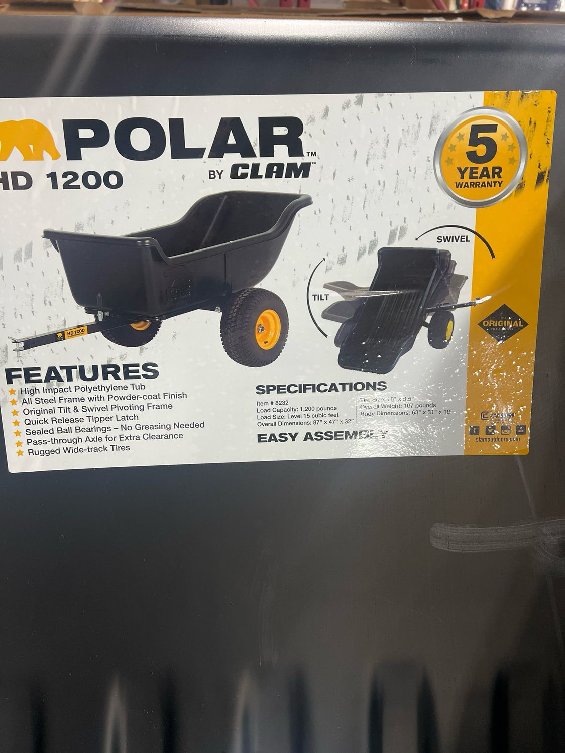 Polar 1200lb Dump Cart — listing photo 3, lot PC-HOMED-0189