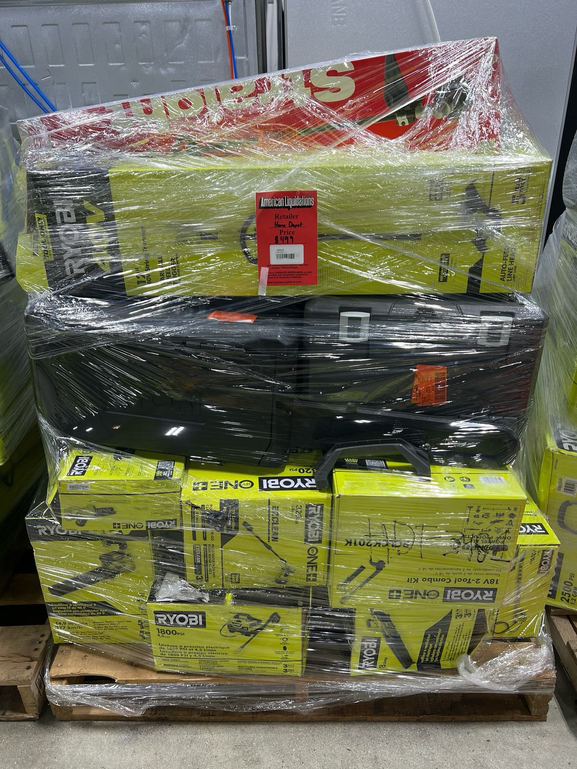 Home Depot Power Tool Pallet HDT-3401 — photo 1 (PC-HOMED-0184) Home Depot Power Tool Pallet HDT-3401 — listing photo 1, lot PC-HOMED-0184