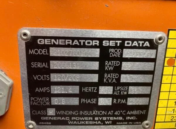 Generator 35KW 3PH Pallets — listing photo 3, lot PC-GENER-0071