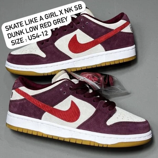NIKE SB Dunk Low Red Grey — listing photo 8, lot PC-GENER-0114