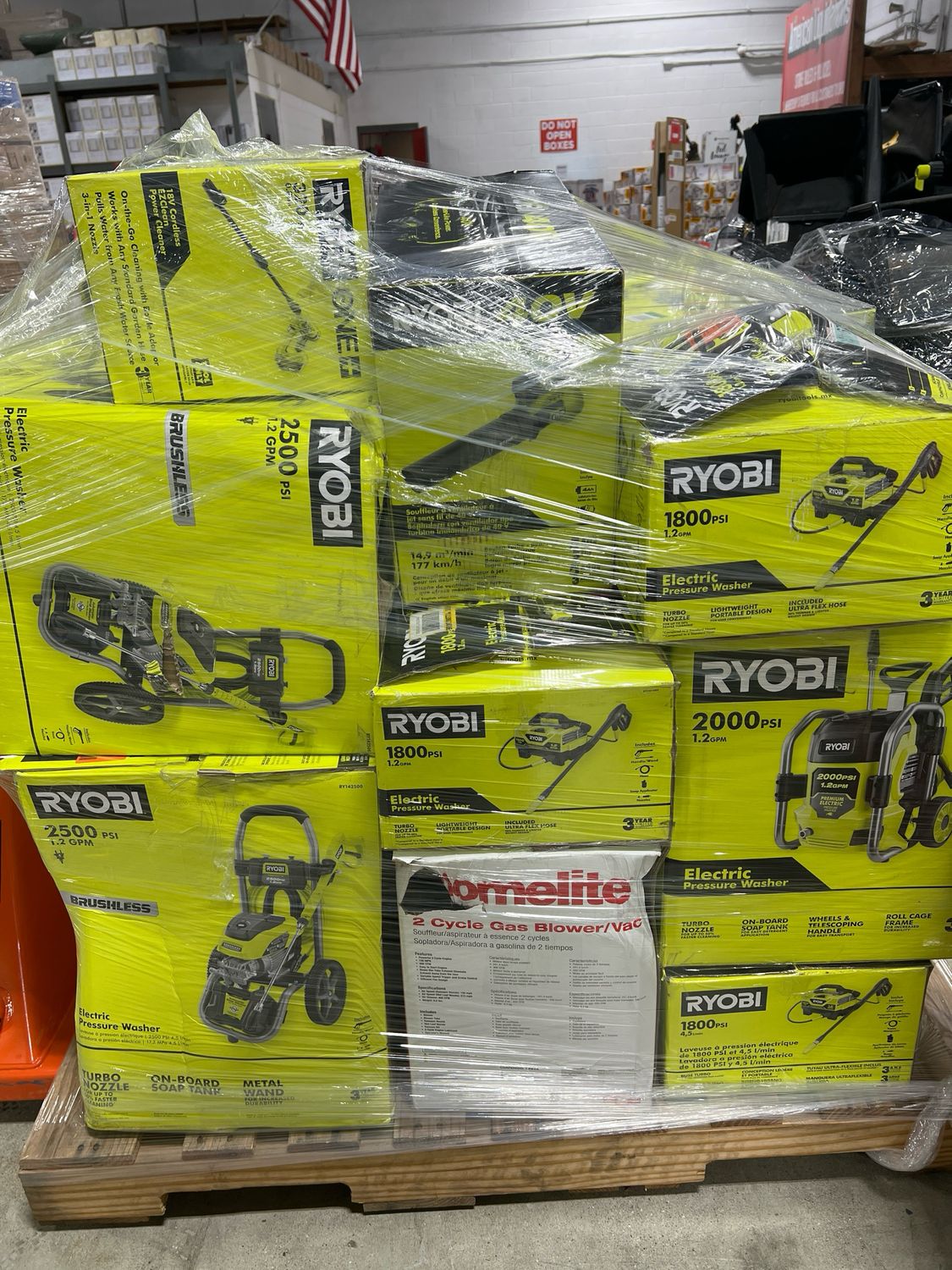Home Depot Power Tool Pallet HDT-3333 — photo 1 (PC-HOMED-0183) Home Depot Power Tool Pallet HDT-3333 — listing photo 1, lot PC-HOMED-0183