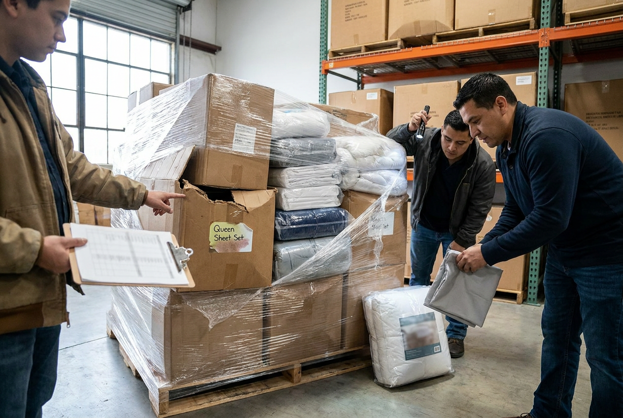 bedding liquidation pallets: Sizes, Sets and Missing Pieces — PalletCove Liquidation, Dallas, Texas