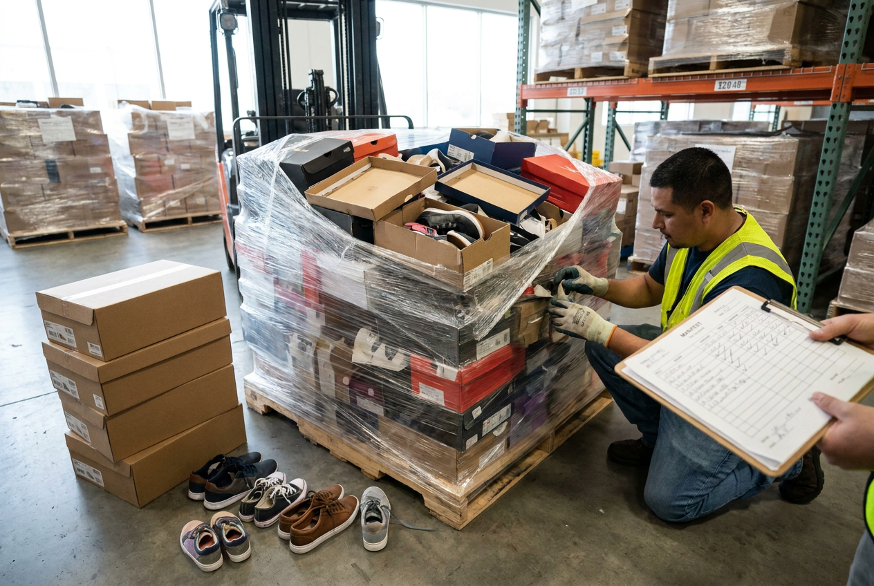 footwear liquidation pallets: sizes, pairs, and packaging footwear liquidation pallets: sizes, pairs, and packaging — PalletCove Liquidation, Dallas, Texas