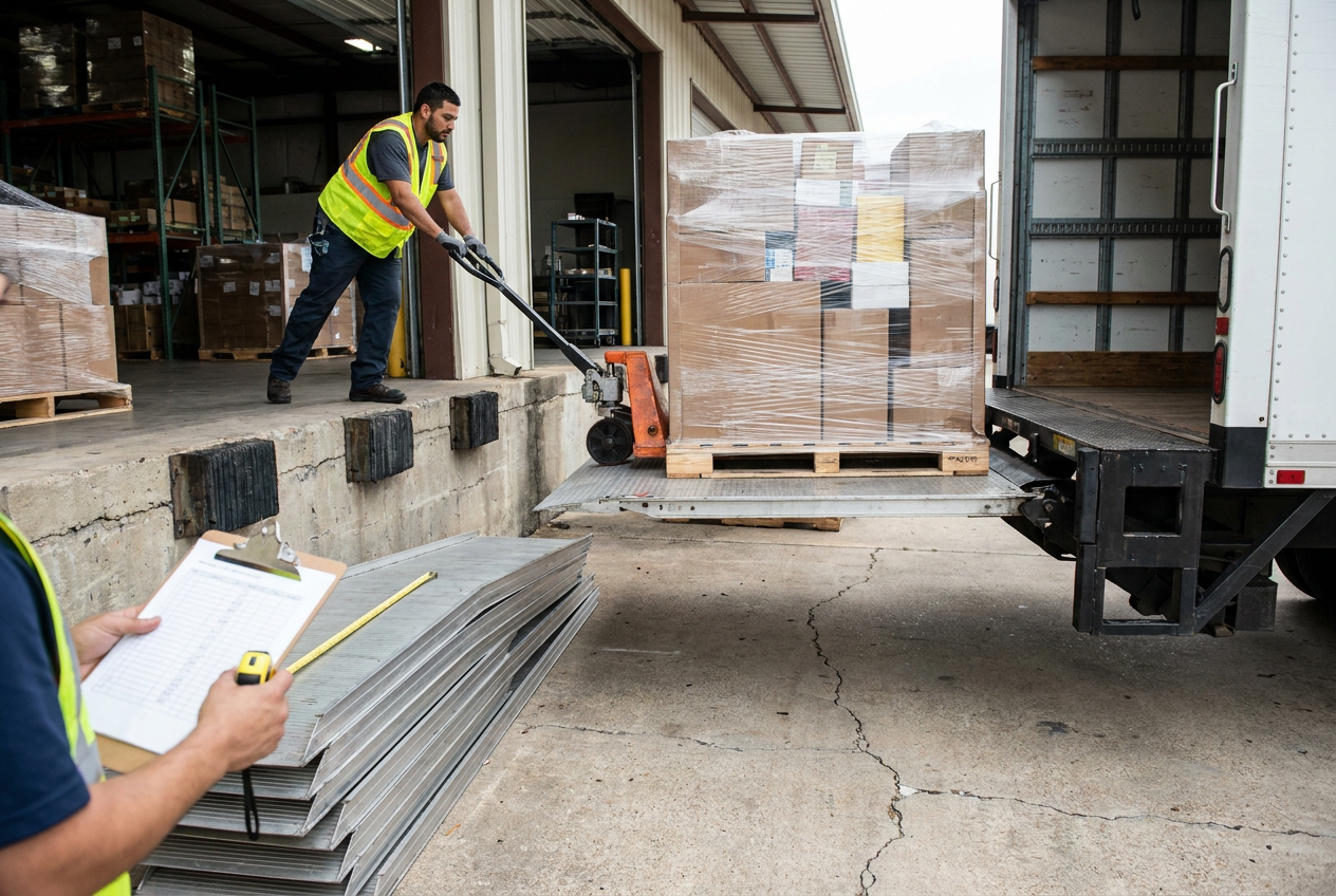 liftgate delivery requirements for Liquidation Buyers — PalletCove Liquidation, Dallas, Texas