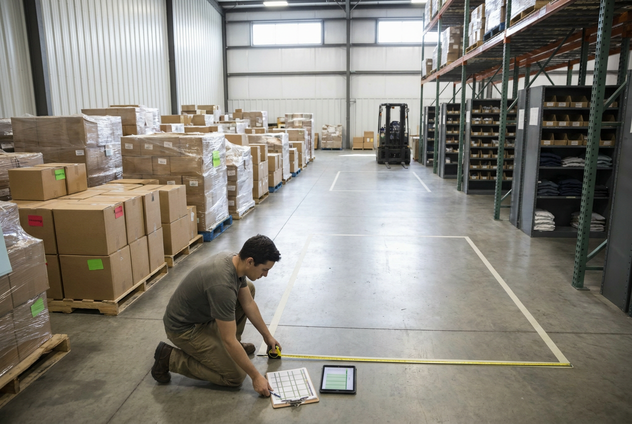 liquidation inventory storage: plan space before buying — PalletCove Liquidation, Dallas, Texas
