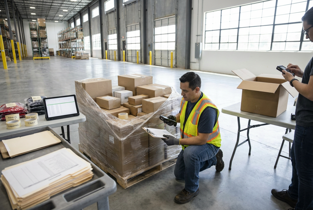 Liquidation Pallet Inspection: A Delivery-to-Inventory Guide — PalletCove Liquidation, Dallas, Texas