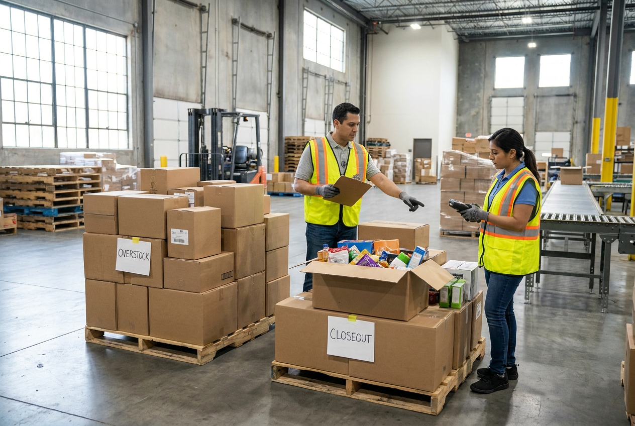 overstock vs closeout inventory: what buyers should know — PalletCove Liquidation, Dallas, Texas