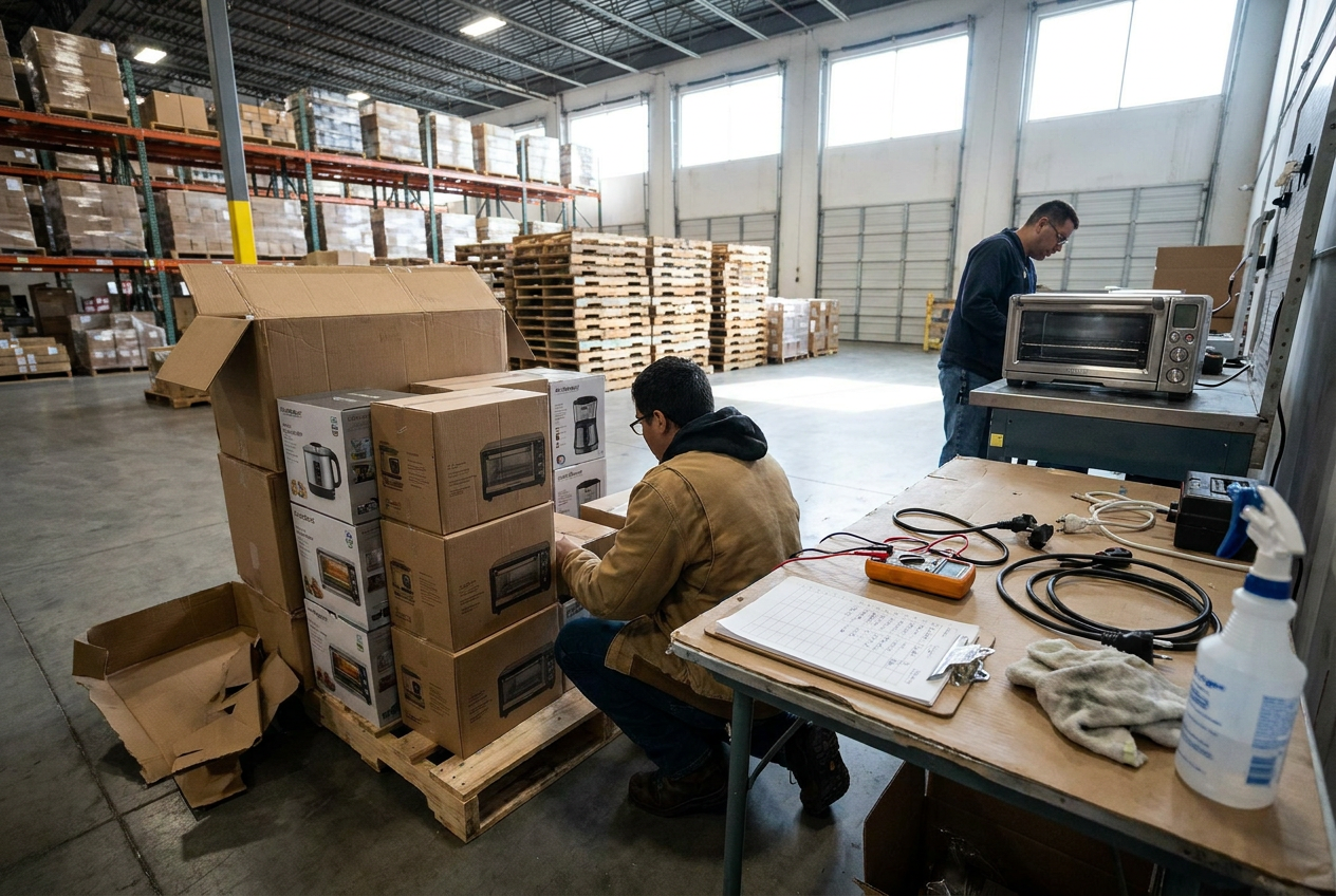 Small Appliance Liquidation Pallets: A Buyer’s Checklist — PalletCove Liquidation, Dallas, Texas