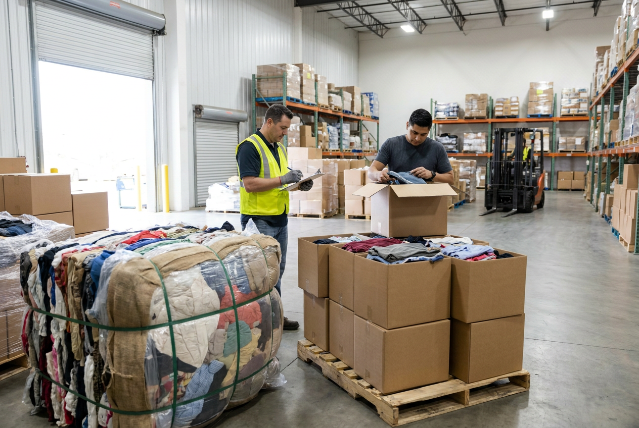 Used Clothing Bales vs Pallets: Compare the Supply Models — PalletCove Liquidation, Dallas, Texas